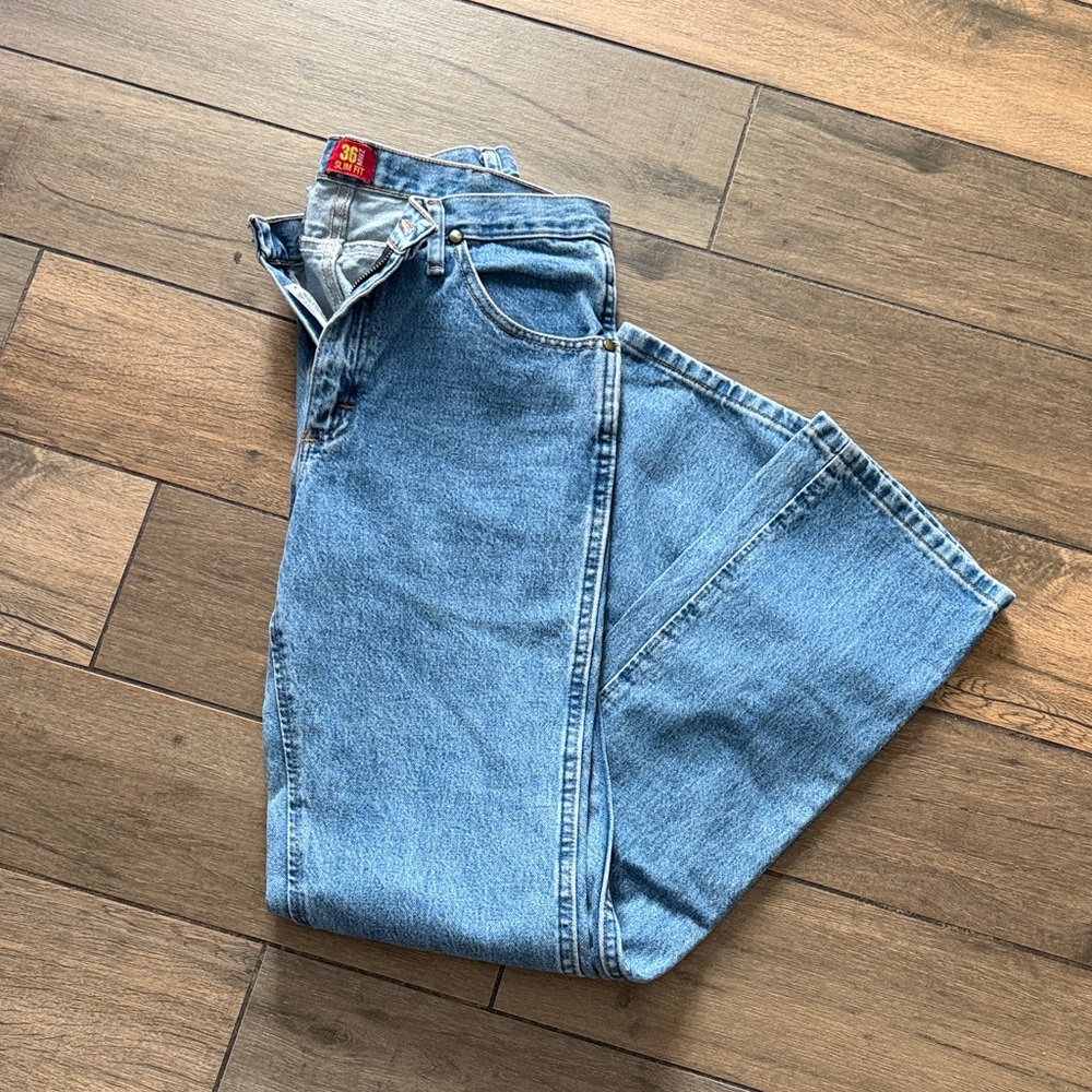 Wrangler Men's Light Blue Bootcut Jeans